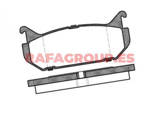 RG6656 - Pastillas de freno